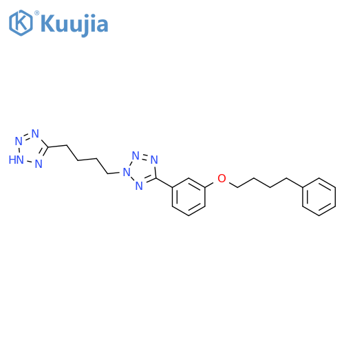 1H-Tetrazole, 5-[4-[5-[3-(4-phenylbutoxy)phenyl]-2H-tetrazol-2-yl]butyl]- structure