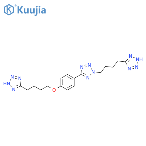 1H-Tetrazole,5-[4-[5-[4-[4-(1H-tetrazol-5-yl)butoxy]phenyl]-2H-tetrazol-2-yl]butyl]- structure