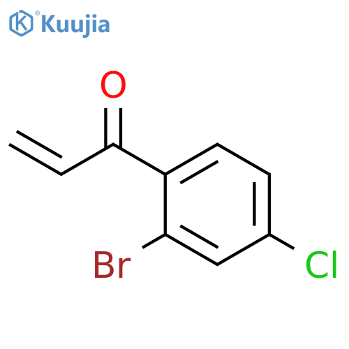 1-(2-bromo-4-chlorophenyl)prop-2-en-1-one structure
