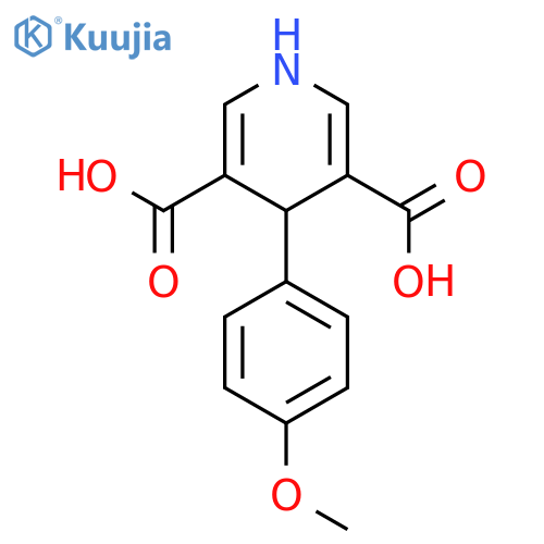 3,5-Pyridinedicarboxylic acid, 1,4-dihydro-4-(4-methoxyphenyl)- structure