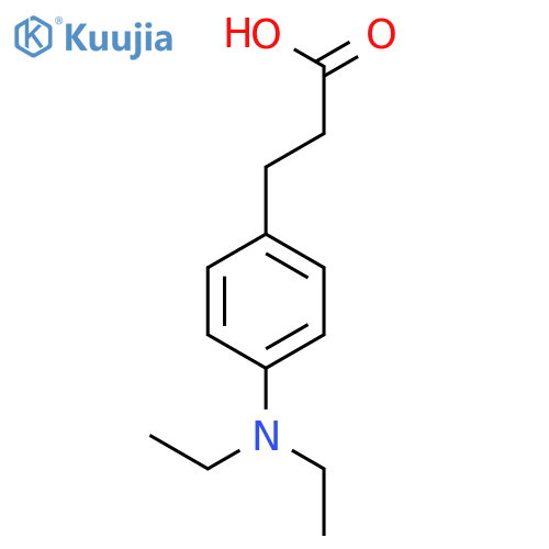 3-4-(diethylamino)phenylpropanoic acid structure