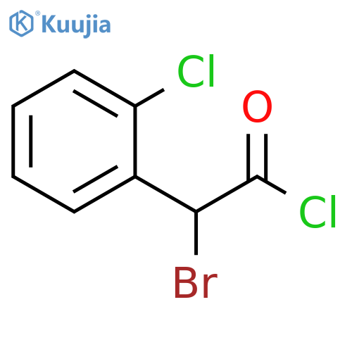 Benzeneacetyl chloride, α-bromo-2-chloro- structure