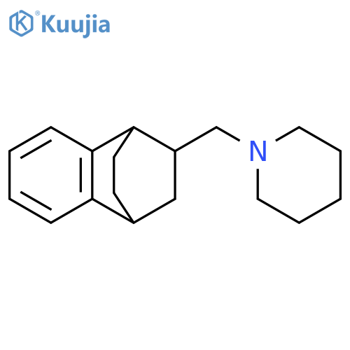 Piperidine, 1-[(1,2,3,4-tetrahydro-1,4-ethanonaphthalen-2-yl)methyl]- structure
