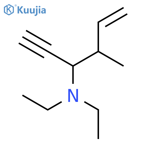 5-Hexen-1-yn-3-amine, N,N-diethyl-4-methyl- structure