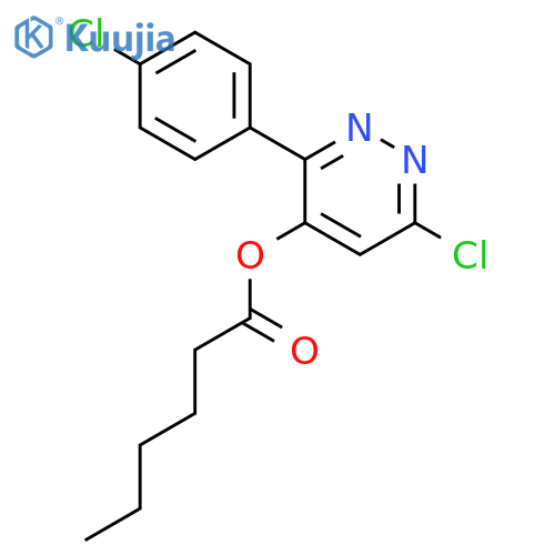Hexanoic acid, 6-chloro-3-(4-chlorophenyl)-4-pyridazinyl ester structure