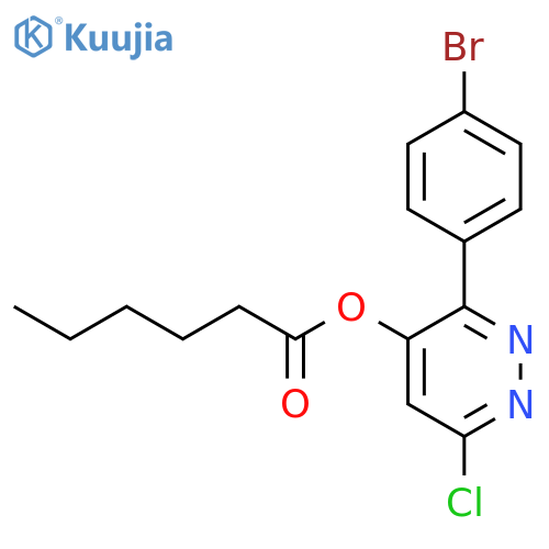 Hexanoic acid, 3-(4-bromophenyl)-6-chloro-4-pyridazinyl ester structure