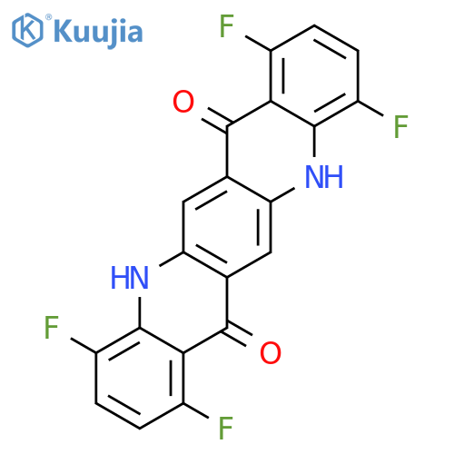 Quino[2,3-b]acridine-7,14-dione, 1,4,8,11-tetrafluoro-5,12-dihydro- structure