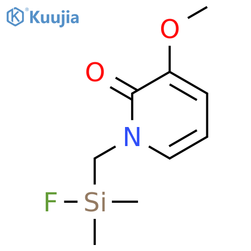 2(1H)-Pyridinone, 1-[(fluorodimethylsilyl)methyl]-3-methoxy- structure