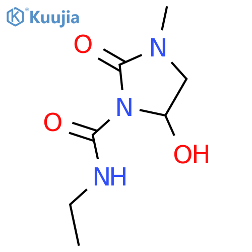 1-Imidazolidinecarboxamide, N-ethyl-5-hydroxy-3-methyl-2-oxo- structure