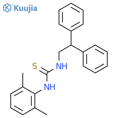 Thiourea, N-(2,6-dimethylphenyl)-N'-(2,2-diphenylethyl)- structure