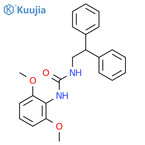 Urea, N-(2,6-dimethoxyphenyl)-N'-(2,2-diphenylethyl)- structure