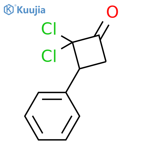 Cyclobutanone, 2,2-dichloro-3-phenyl- structure