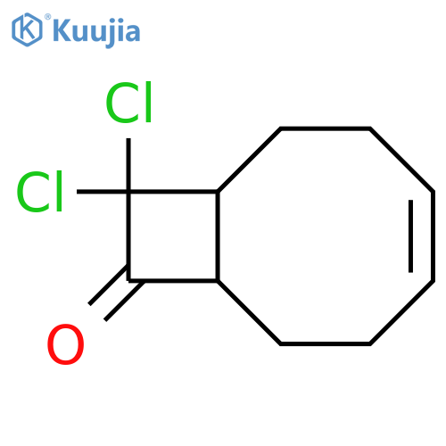 Bicyclo[6.2.0]dec-4-en-9-one, 10,10-dichloro- structure