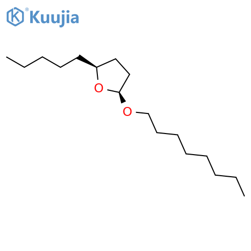 Furan, tetrahydro-2-(octyloxy)-5-pentyl-, (2S-cis)- structure