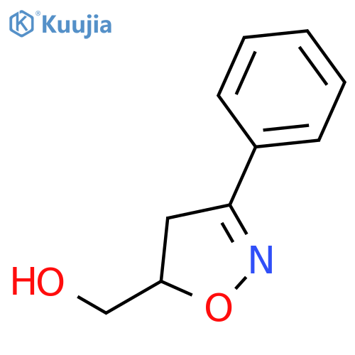 5-Isoxazolemethanol, 4,5-dihydro-3-phenyl-, (±)- structure