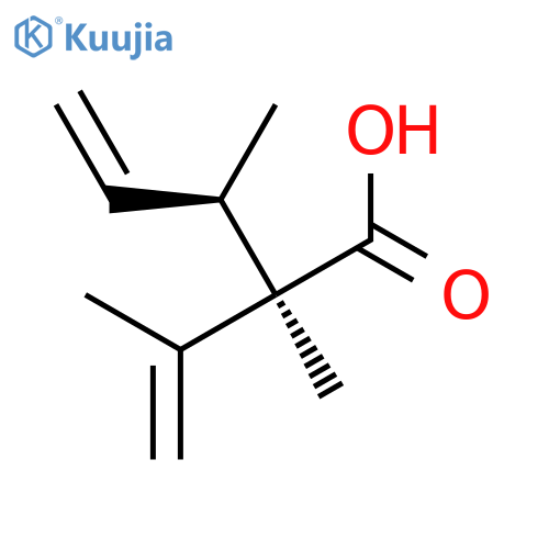 4-Pentenoic acid, 2,3-dimethyl-2-(1-methylethenyl)-, (R*,R*)-(±)- structure