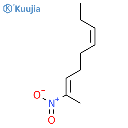 2,6-Nonadiene,2-nitro-, (2E,6Z)- structure