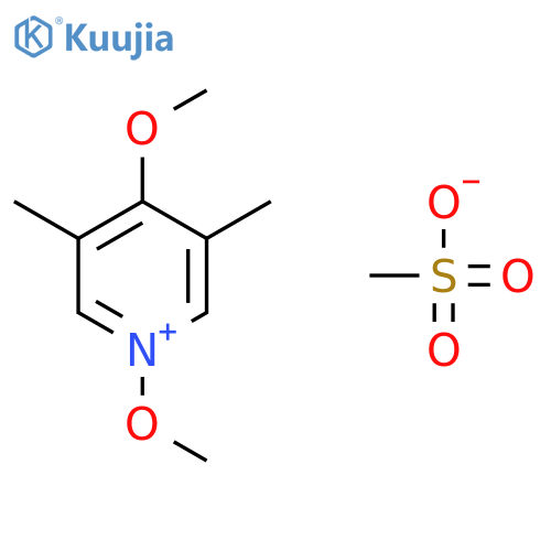 Pyridinium, 1,4-dimethoxy-3,5-dimethyl-, methanesulfonate structure