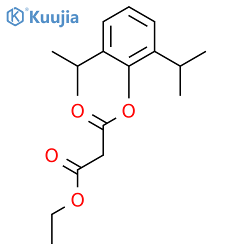Propanoic acid, 3-[2,6-bis(1-methylethyl)phenoxy]-3-oxo-, ethyl ester structure