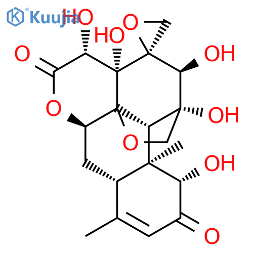 (1S,2S,3S,3aS,4R,6aR,7aS,11S,11aS,11bS)-1,2,3a,4,11-pentahydroxy-8,11a-dimethyl-1,7,7a,11,11a,11b-hexahydro-2H,3aH-spiro[11c,1-(epoxymethano)dibenzo[de,g]chromene-3,2'-oxirane]-5,10(4H,6aH)-dione structure