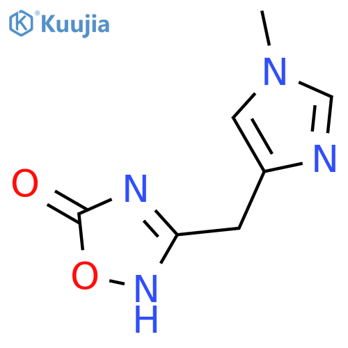 1,2,4-Oxadiazol-5(2H)-one, 3-[(1-methyl-1H-imidazol-4-yl)methyl]- structure