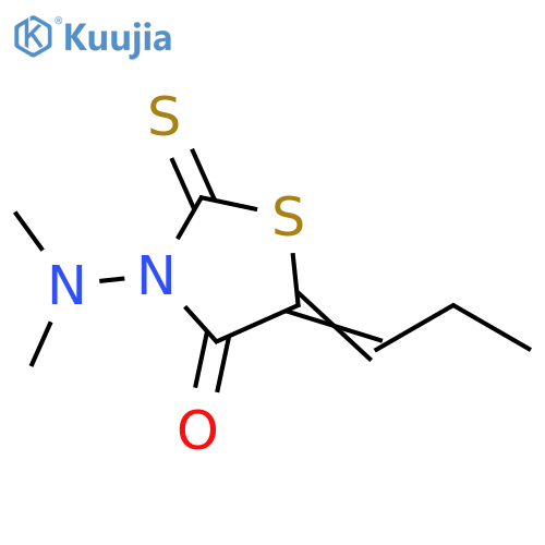 4-Thiazolidinone, 3-(dimethylamino)-5-propylidene-2-thioxo- structure