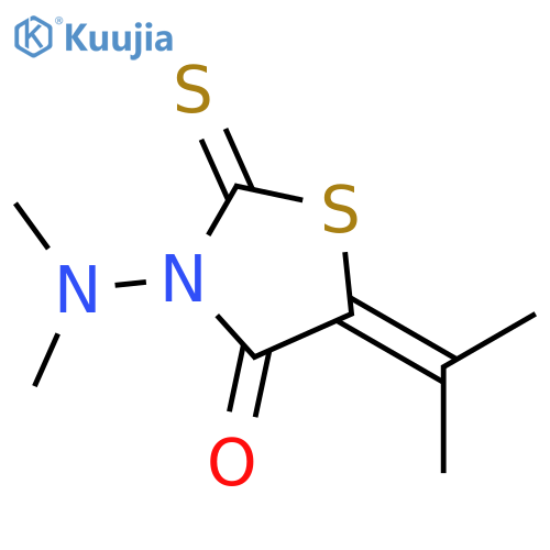 4-Thiazolidinone, 3-(dimethylamino)-5-(1-methylethylidene)-2-thioxo- structure