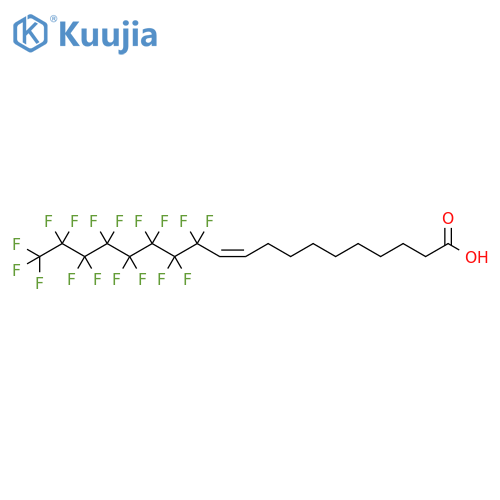 10-Nonadecenoic acid,12,12,13,13,14,14,15,15,16,16,17,17,18,18,19,19,19-heptadecafluoro-, (Z)- structure