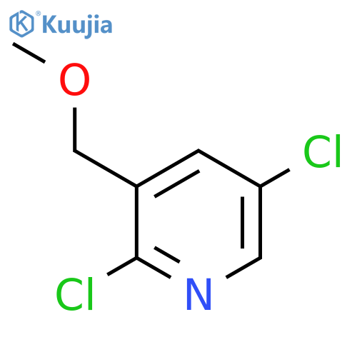 2,5-dichloro-3-(methoxymethyl)pyridine structure
