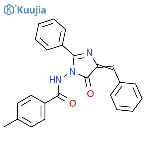 Benzamide,N-[4,5-dihydro-5-oxo-2-phenyl-4-(phenylmethylene)-1H-imidazol-1-yl]-4-methyl- structure