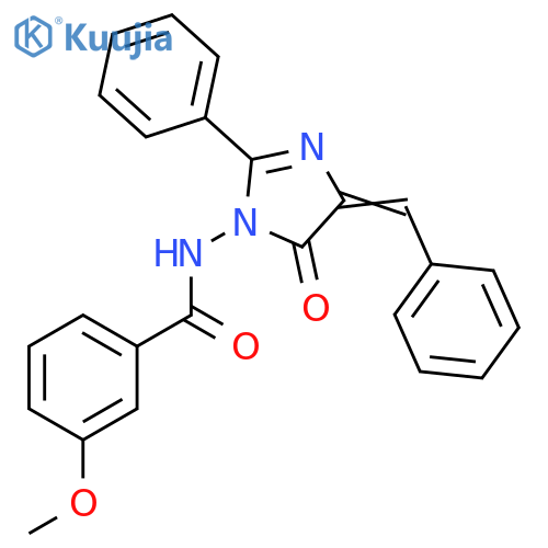 Benzamide,N-[4,5-dihydro-5-oxo-2-phenyl-4-(phenylmethylene)-1H-imidazol-1-yl]-3-methoxy- structure