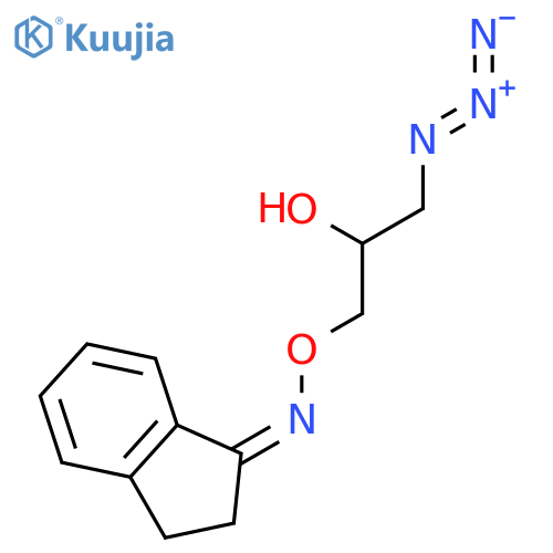 1H-Inden-1-one, 2,3-dihydro-, O-(3-azido-2-hydroxypropyl)oxime structure