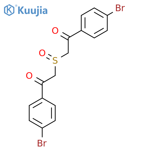 2,2'-Sulfinylbis[1-(4-bromophenyl)ethan-1-one] structure