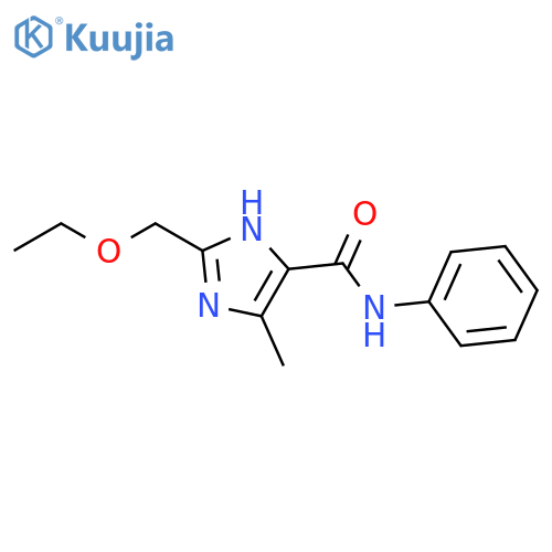 1H-Imidazole-4-carboxamide, 2-(ethoxymethyl)-5-methyl-N-phenyl- structure