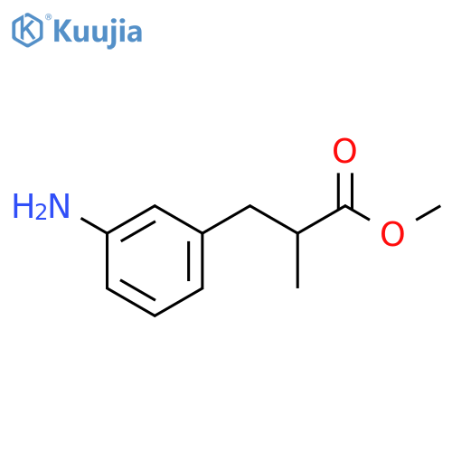 Methyl 3-(3-aminophenyl)-2-methylpropanoate structure