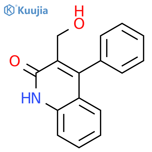 2(1H)-Quinolinone, 3-(hydroxymethyl)-4-phenyl- structure