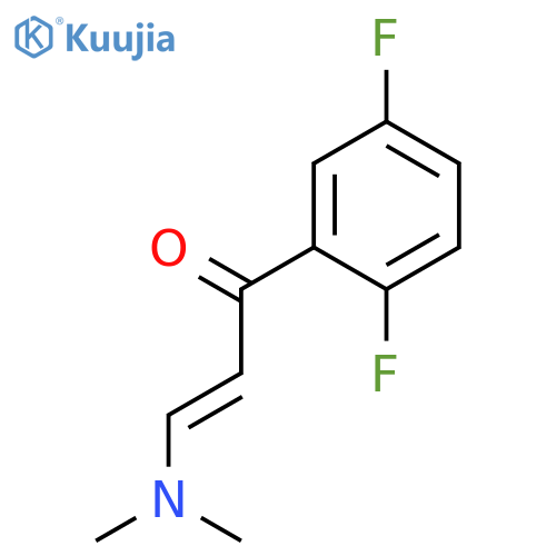 1-(2,5-difluorophenyl)-3-(dimethylamino)prop-2-en-1-one structure