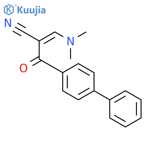 2-([1,1'-Biphenyl]-4-carbonyl)-3-(dimethylamino)acrylonitrile structure