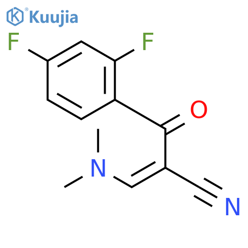 2-(2,4-Difluorobenzoyl)-3-(dimethylamino)acrylonitrile structure