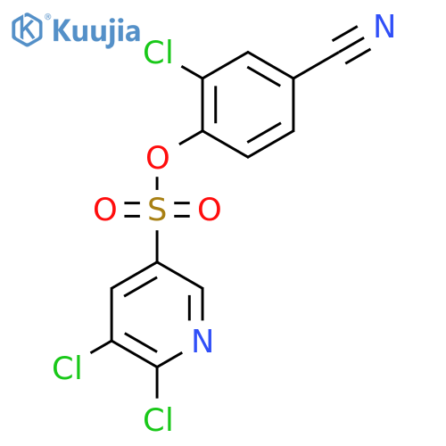 2-Chloro-4-cyanophenyl 5,6-dichloropyridine-3-sulfonate structure