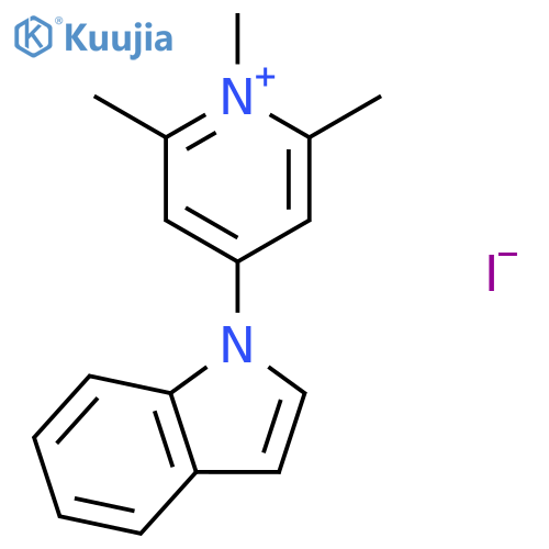 Pyridinium, 4-(1H-indol-1-yl)-1,2,6-trimethyl-, iodide structure