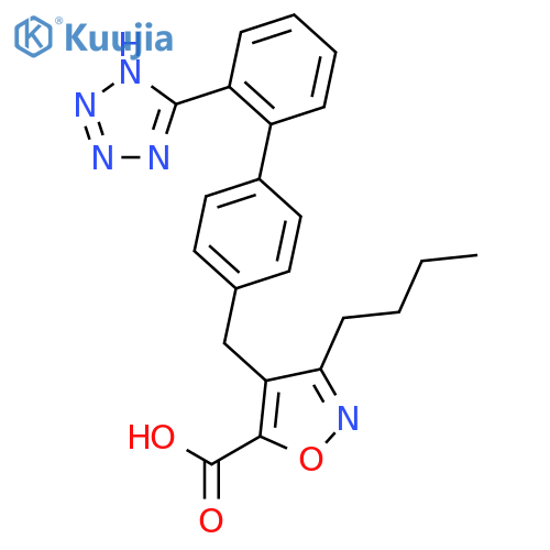 5-Isoxazolecarboxylic acid,3-butyl-4-[[2'-(1H-tetrazol-5-yl)[1,1'-biphenyl]-4-yl]methyl]- structure