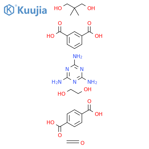 1,3-Benzenedicarboxylic acid, polymer with 1,4-benzenedicarboxylic acid, 2,2-dimethyl-1,3-propanediol, 1,2-ethanediol, formaldehyde and 1,3,5-triazine-2,4,6-triamine (9CI) structure