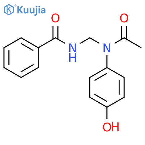 Benzamide, N-[[acetyl(4-hydroxyphenyl)amino]methyl]- structure