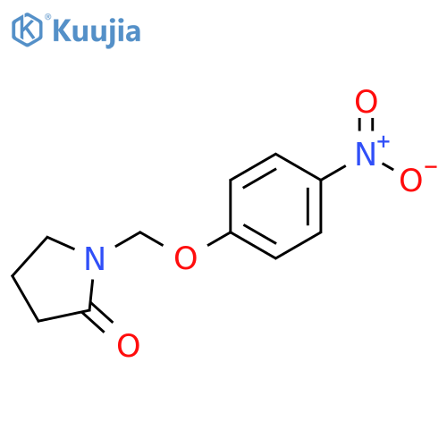 2-Pyrrolidinone, 1-[(4-nitrophenoxy)methyl]- structure