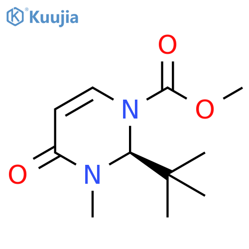1(2H)-Pyrimidinecarboxylic acid,2-(1,1-dimethylethyl)-3,4-dihydro-3-methyl-4-oxo-, methyl ester, (S)- structure