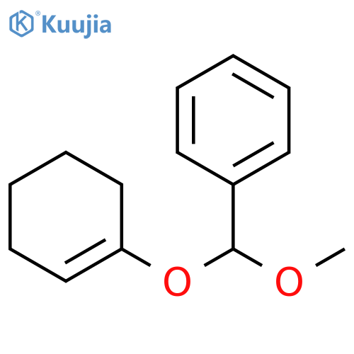 Benzene, [(1-cyclohexen-1-yloxy)methoxymethyl]- structure