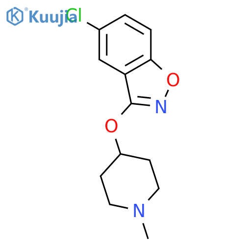 1,2-Benzisoxazole, 5-chloro-3-[(1-methyl-4-piperidinyl)oxy]- structure