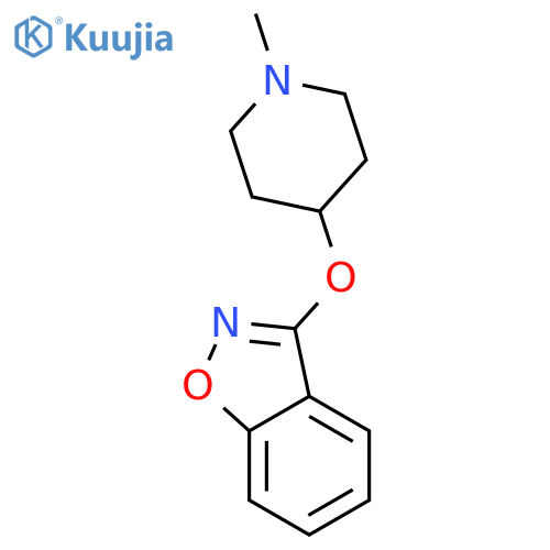 1,2-BENZISOXAZOLE, 3-[(1-METHYL-4-PIPERIDINYL)OXY]- structure