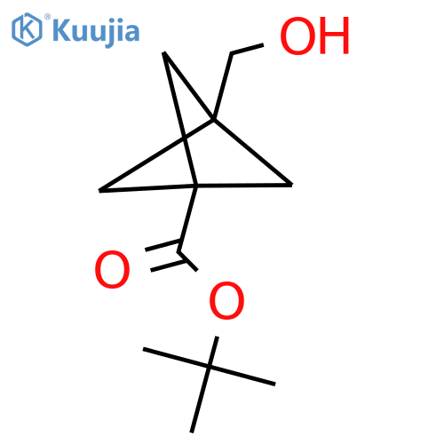 Tert-butyl 3-(hydroxymethyl)bicyclo[1.1.1]pentane-1-carboxylate structure